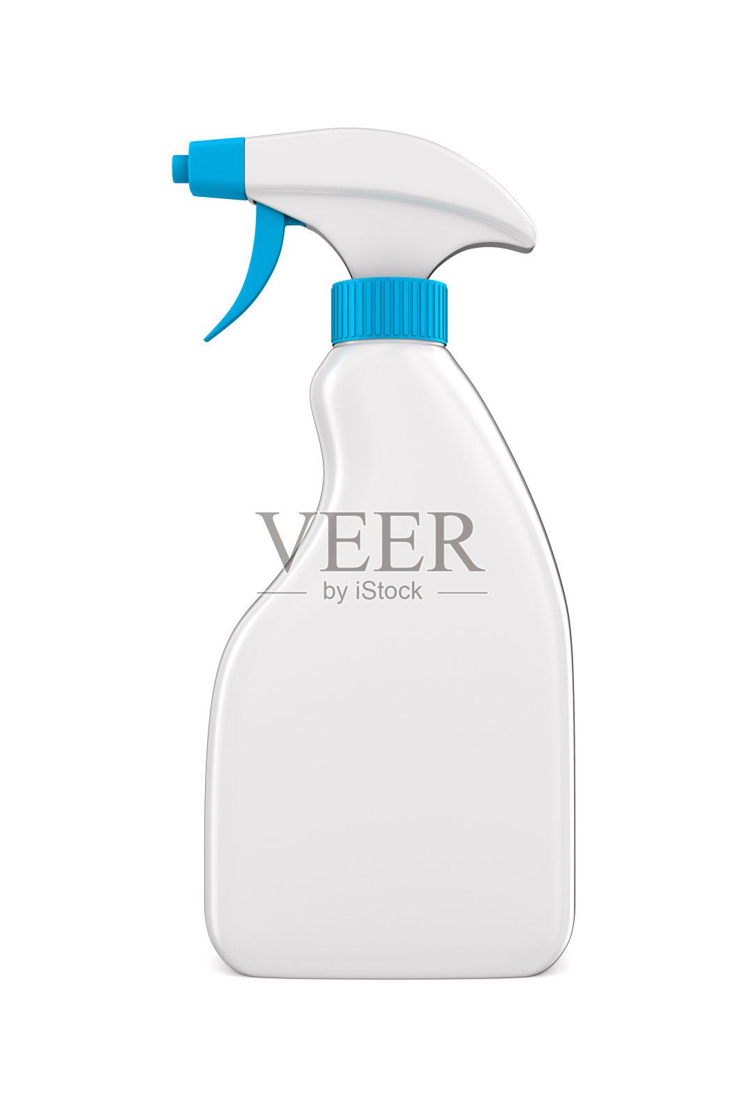 在白色背景上喷洒消毒剂。孤立的3 d演示照片摄影图片