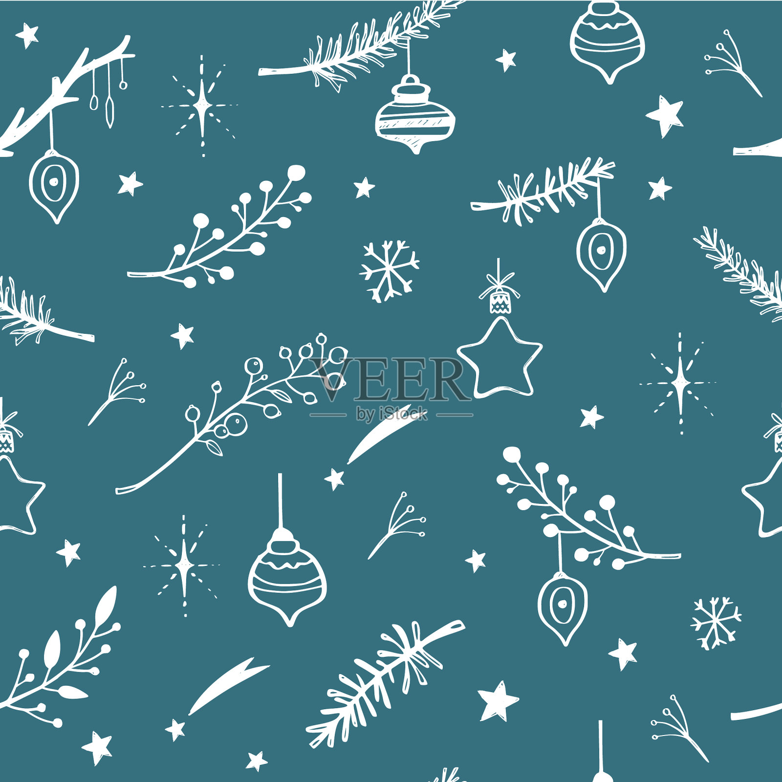 寒假圣诞的节日背景插画图片素材