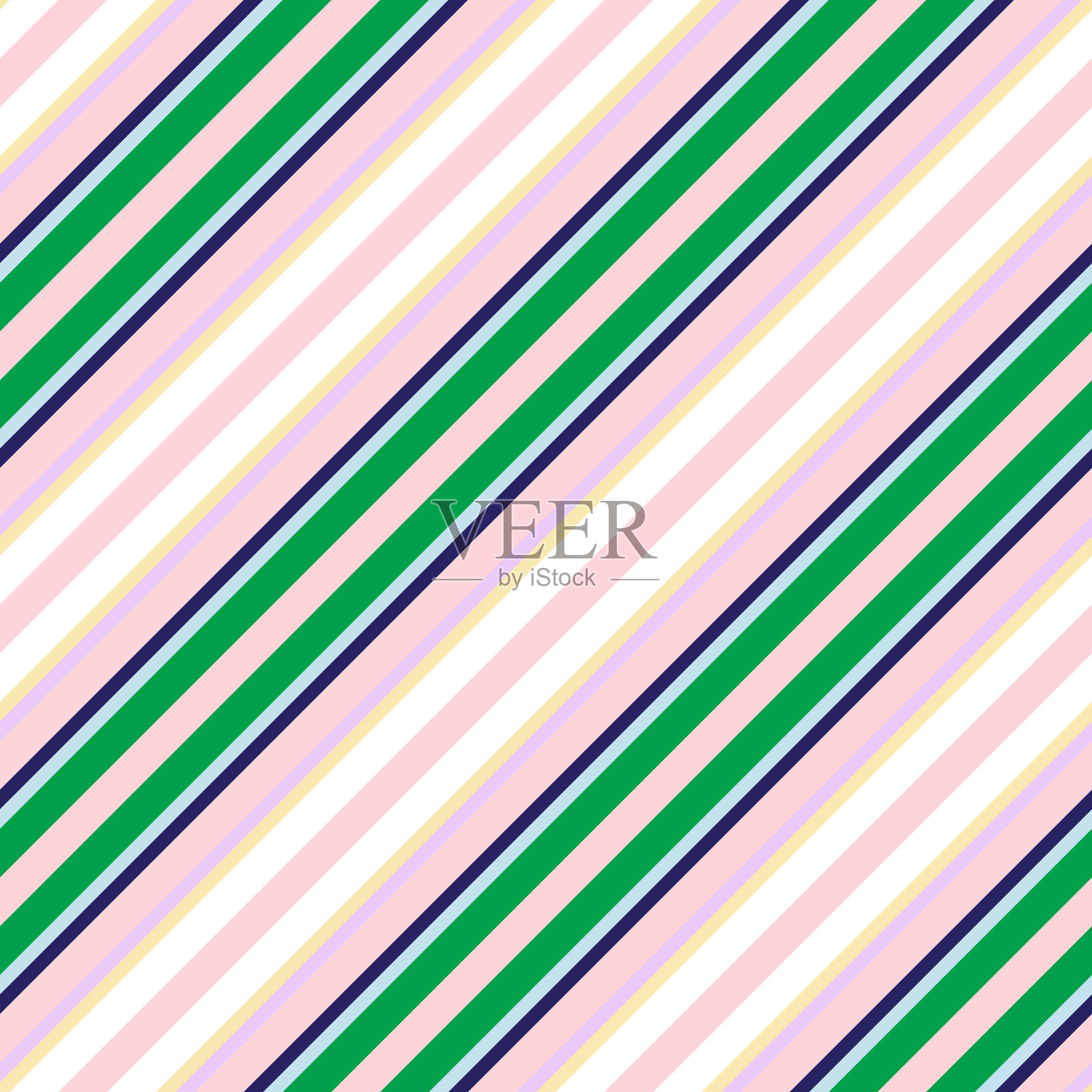 彩虹条纹无缝图案背景中插画图片素材