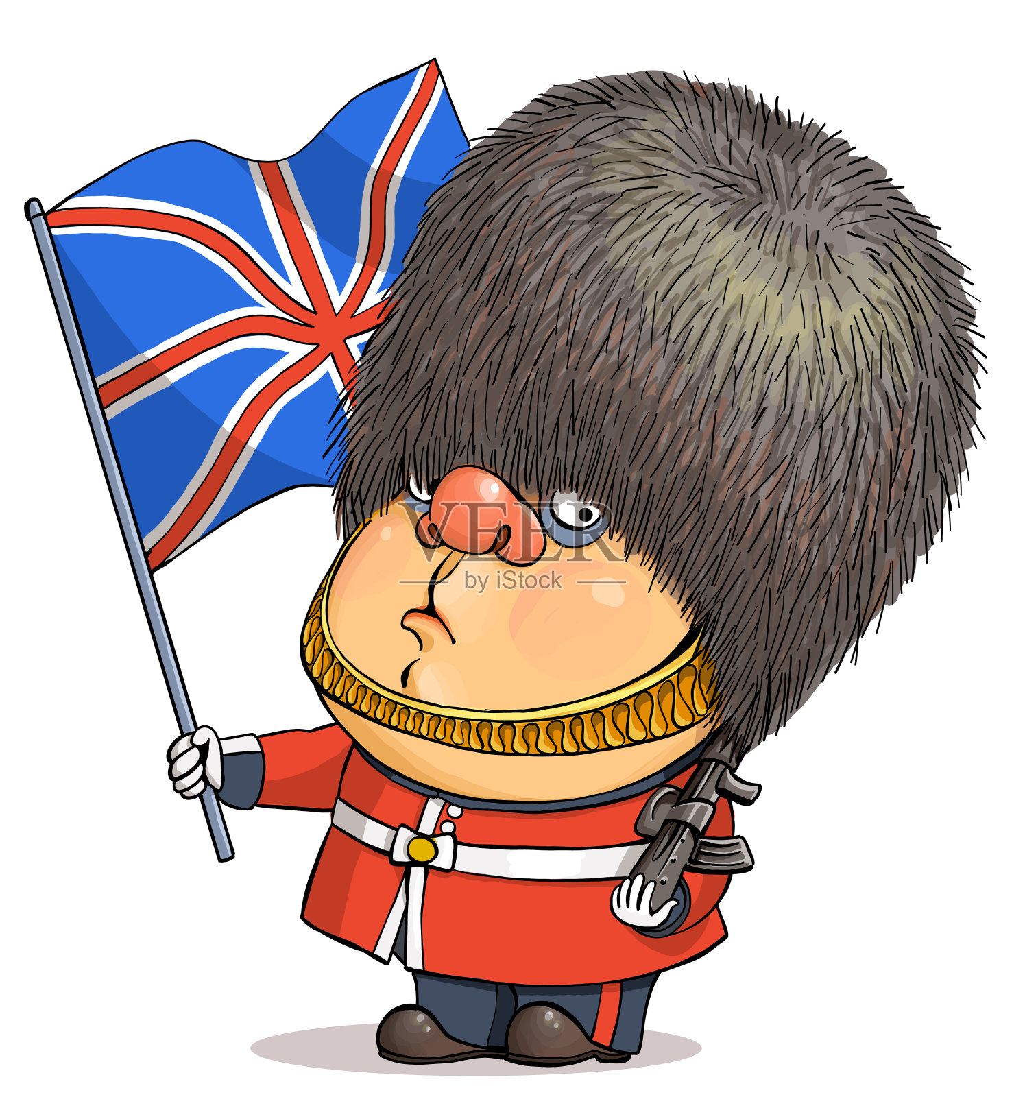 有趣的卡通人物英国设计元素图片