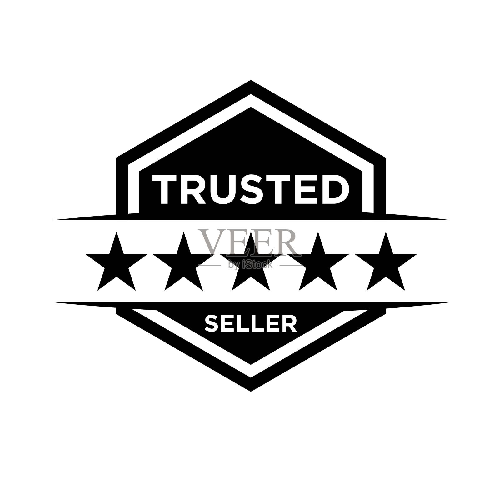 可信的卖家标志图标徽章设计元素图片