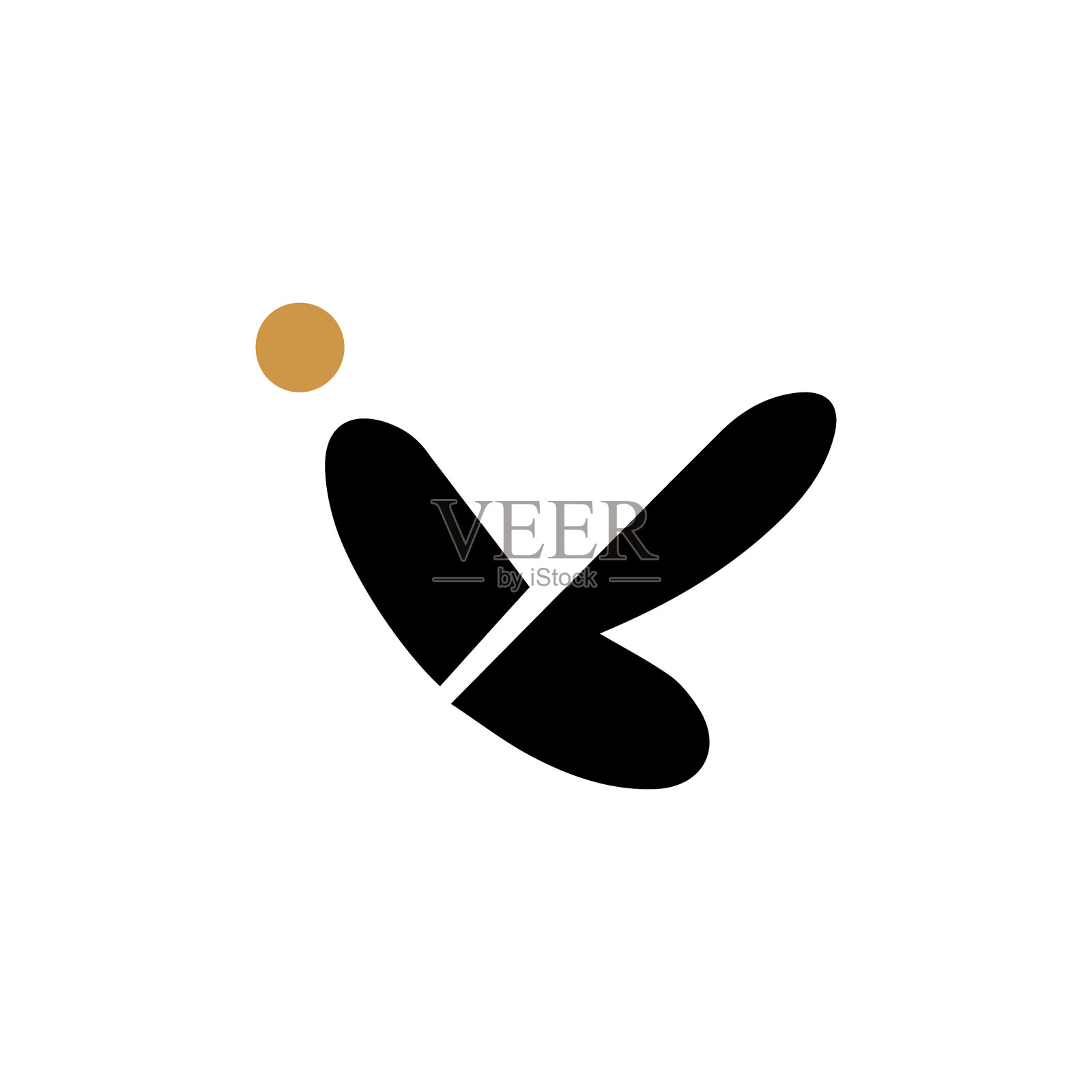 首字母ib标志或bi标志设计图标素材