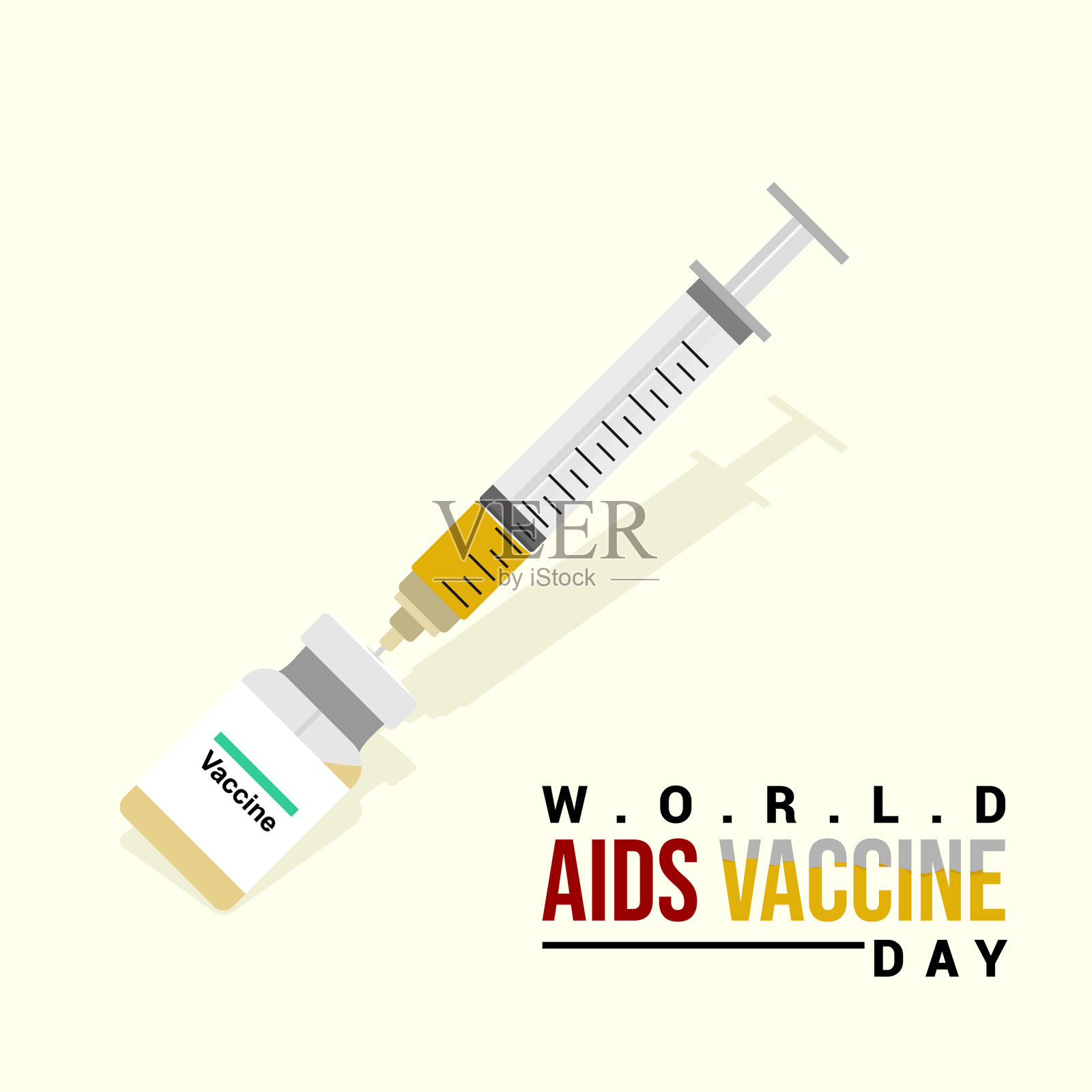 注射器用疫苗插画图片素材