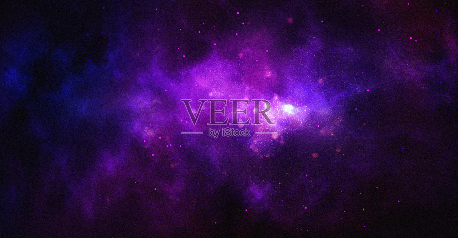 宇宙的艺术插图。色彩丰富的星空背景插画图片素材