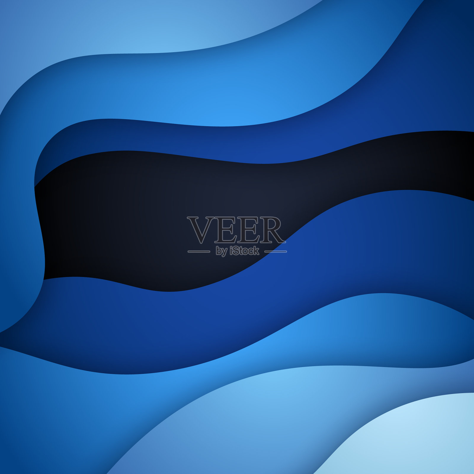 彩色液体和几何背景插画图片素材