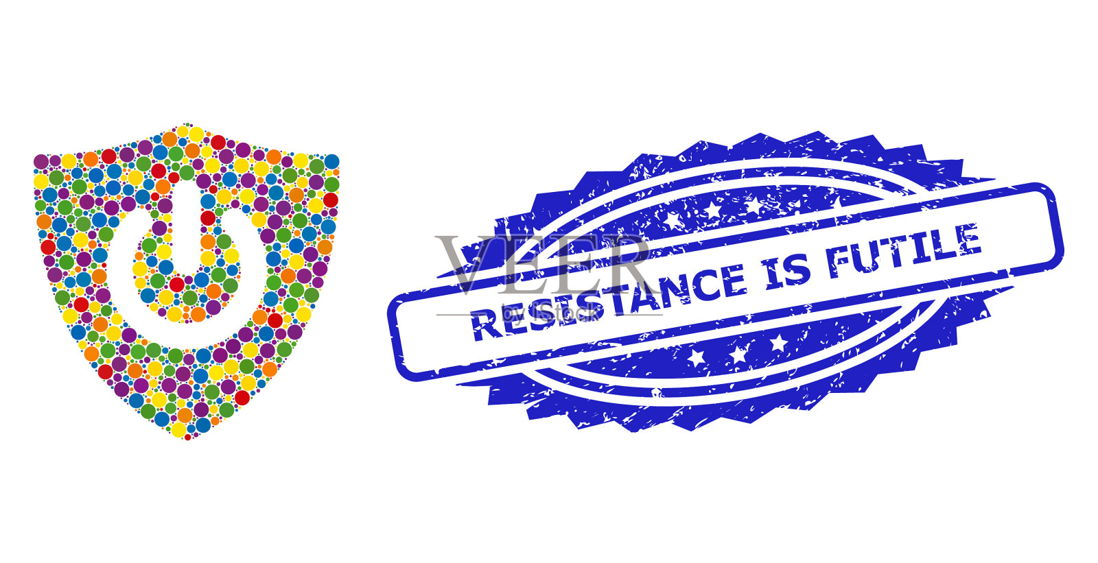 划伤的抵抗是徒劳的踩踏插画图片素材