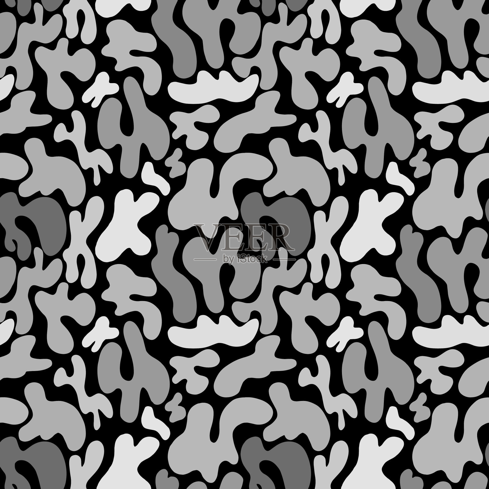 单色抽象图案点椭圆插画图片素材