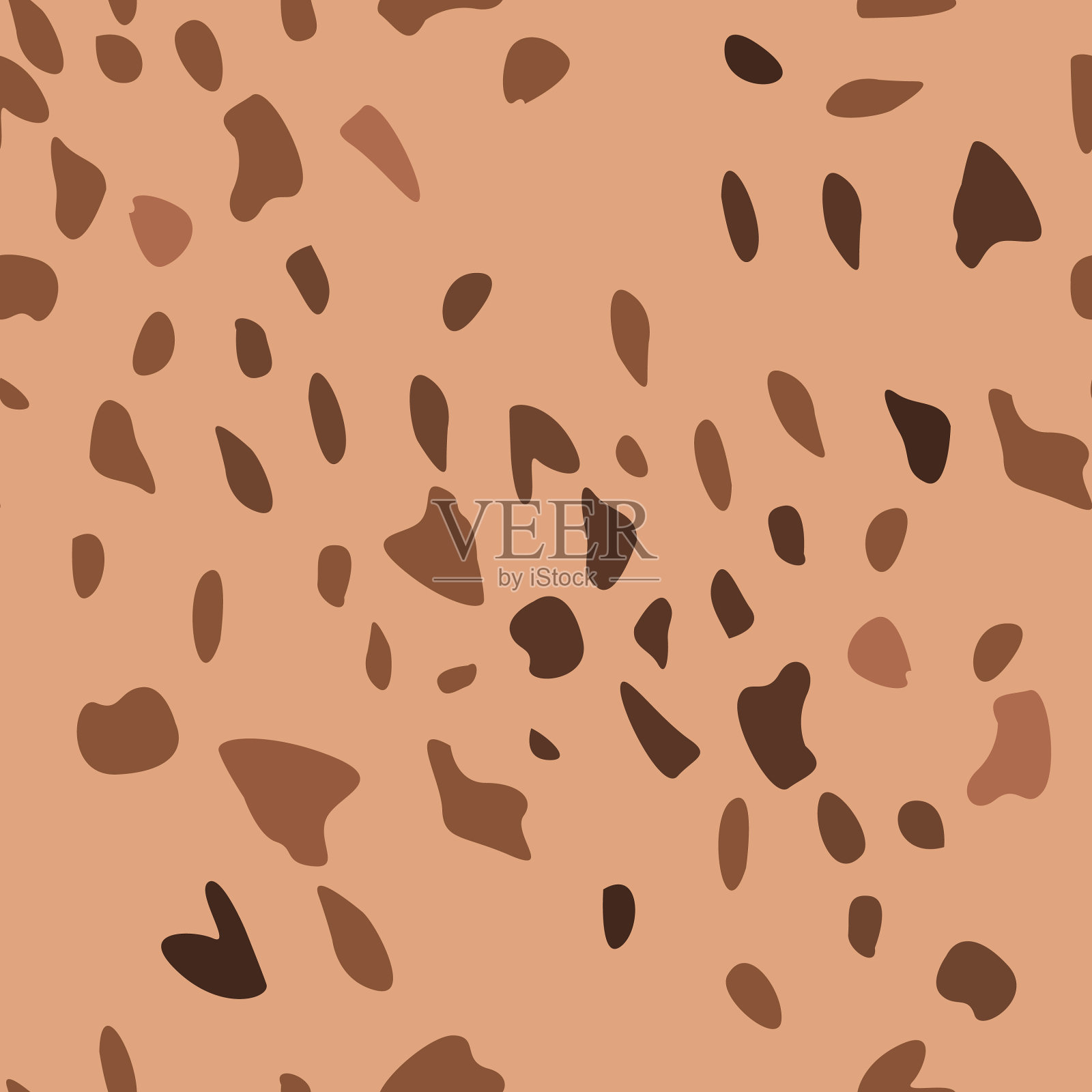 斑点鬣狗条纹图案插画图片素材