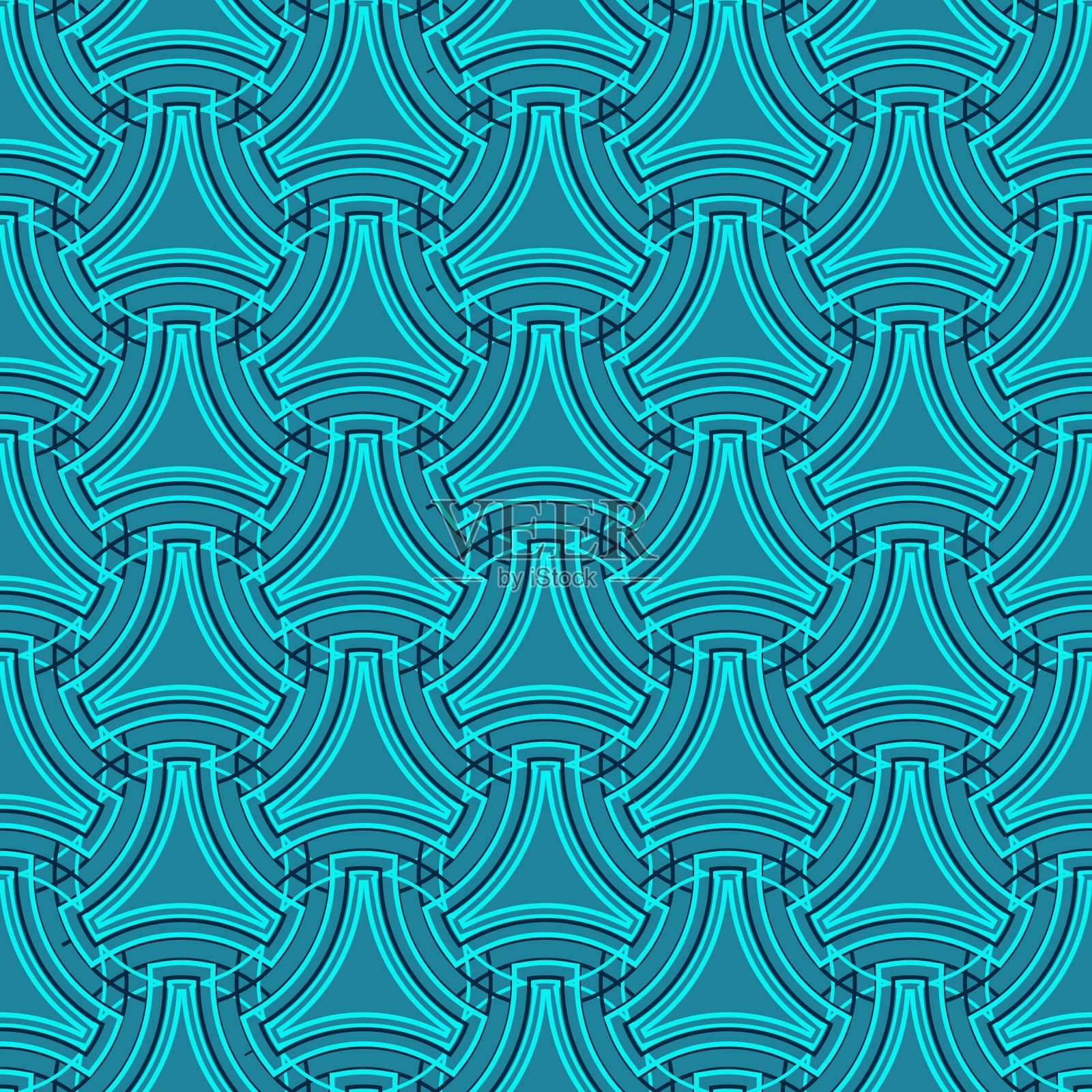 圆线几何图形插画图片素材