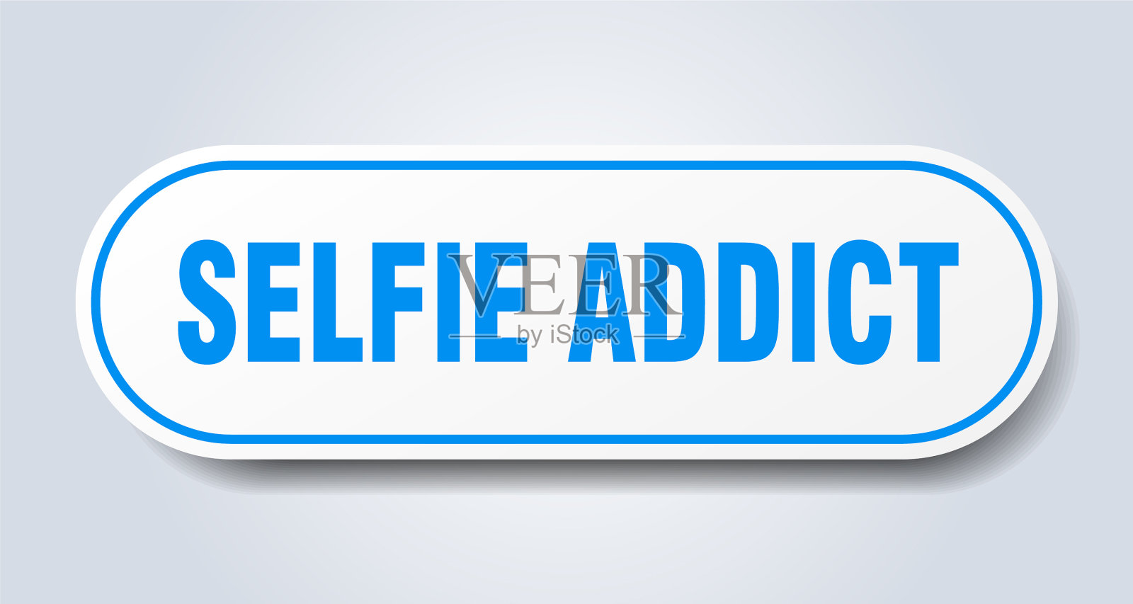 自拍成瘾标志圆形孤立按钮白色插画图片素材