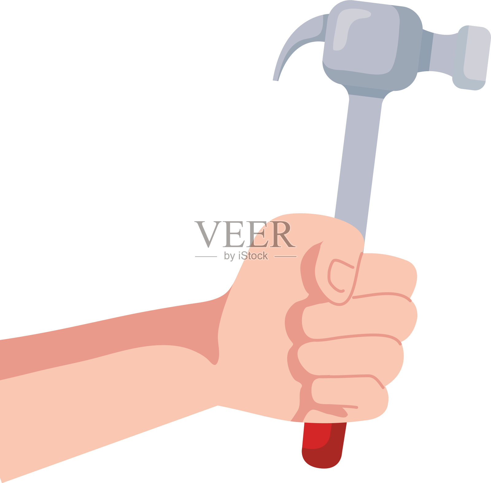 手握施工锤设计设计元素图片