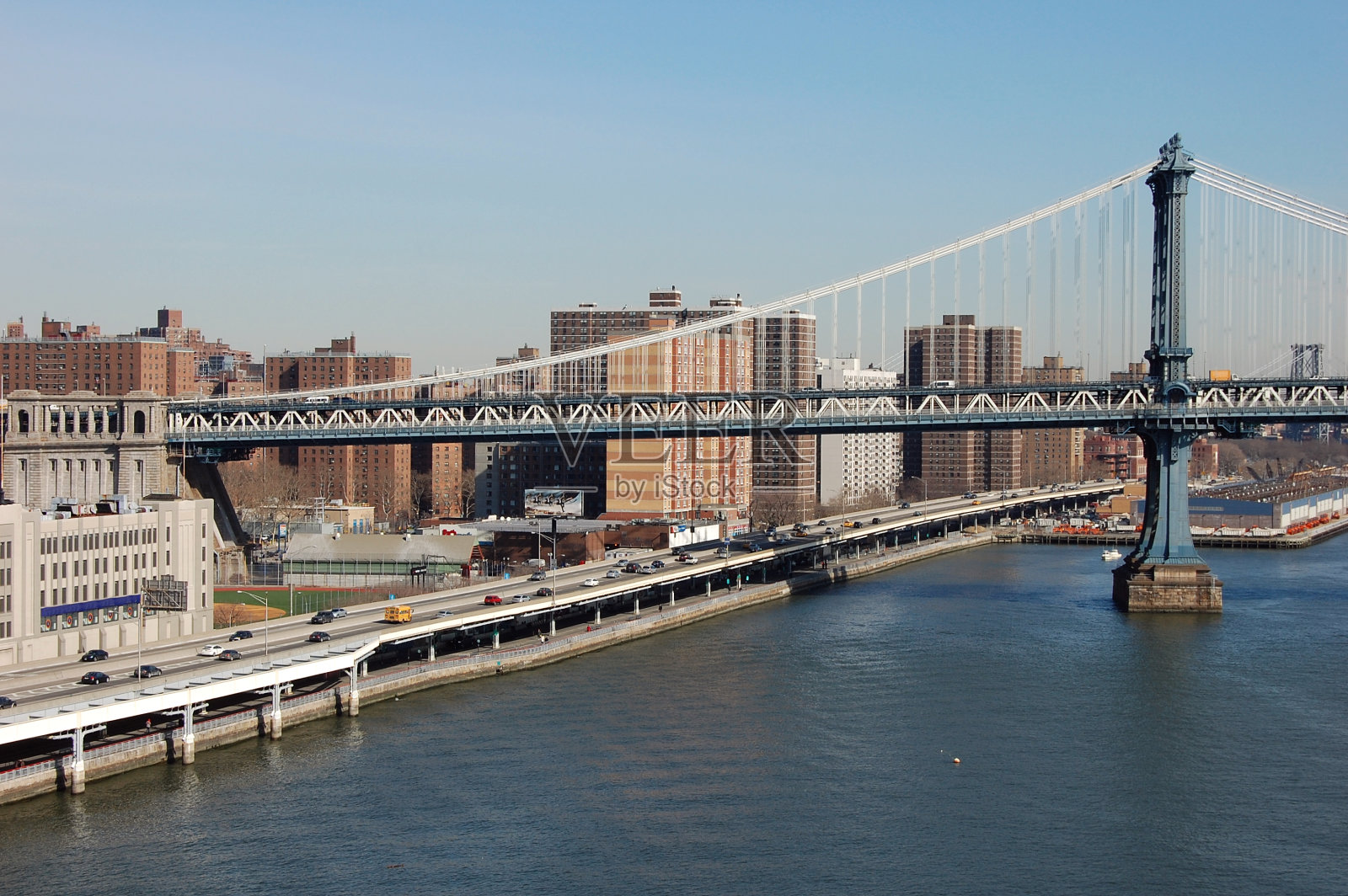 纽约曼哈顿桥照片摄影图片