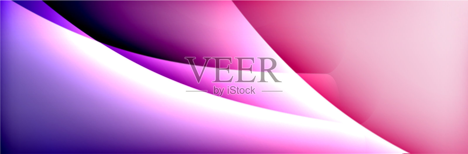 流体梯度霓虹彩色波抽象插画图片素材