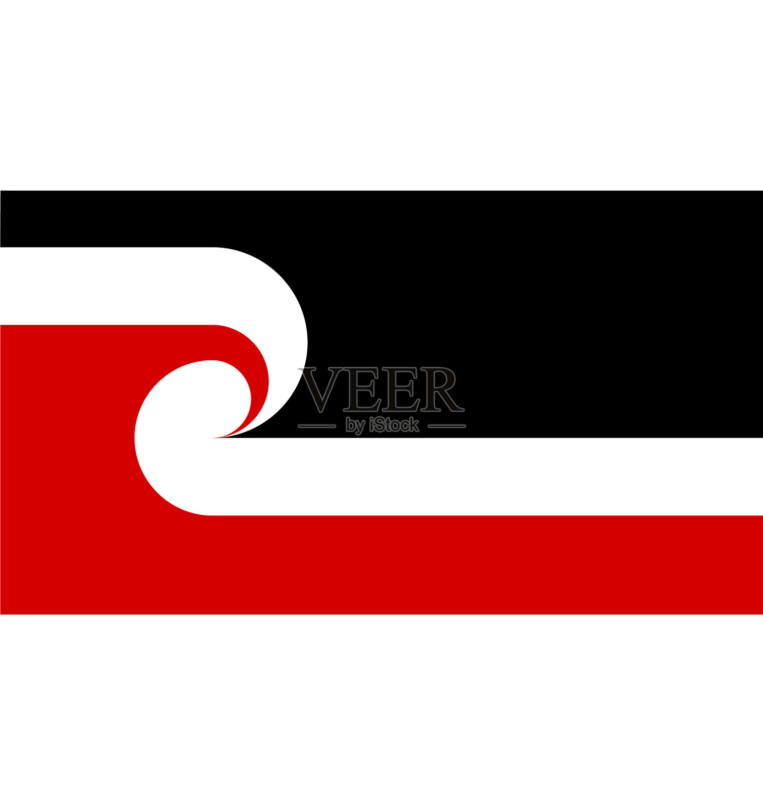 新西兰毛利旗插画图片素材