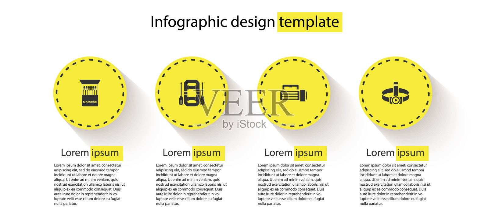 设置打开火柴盒和火柴筏插画图片素材