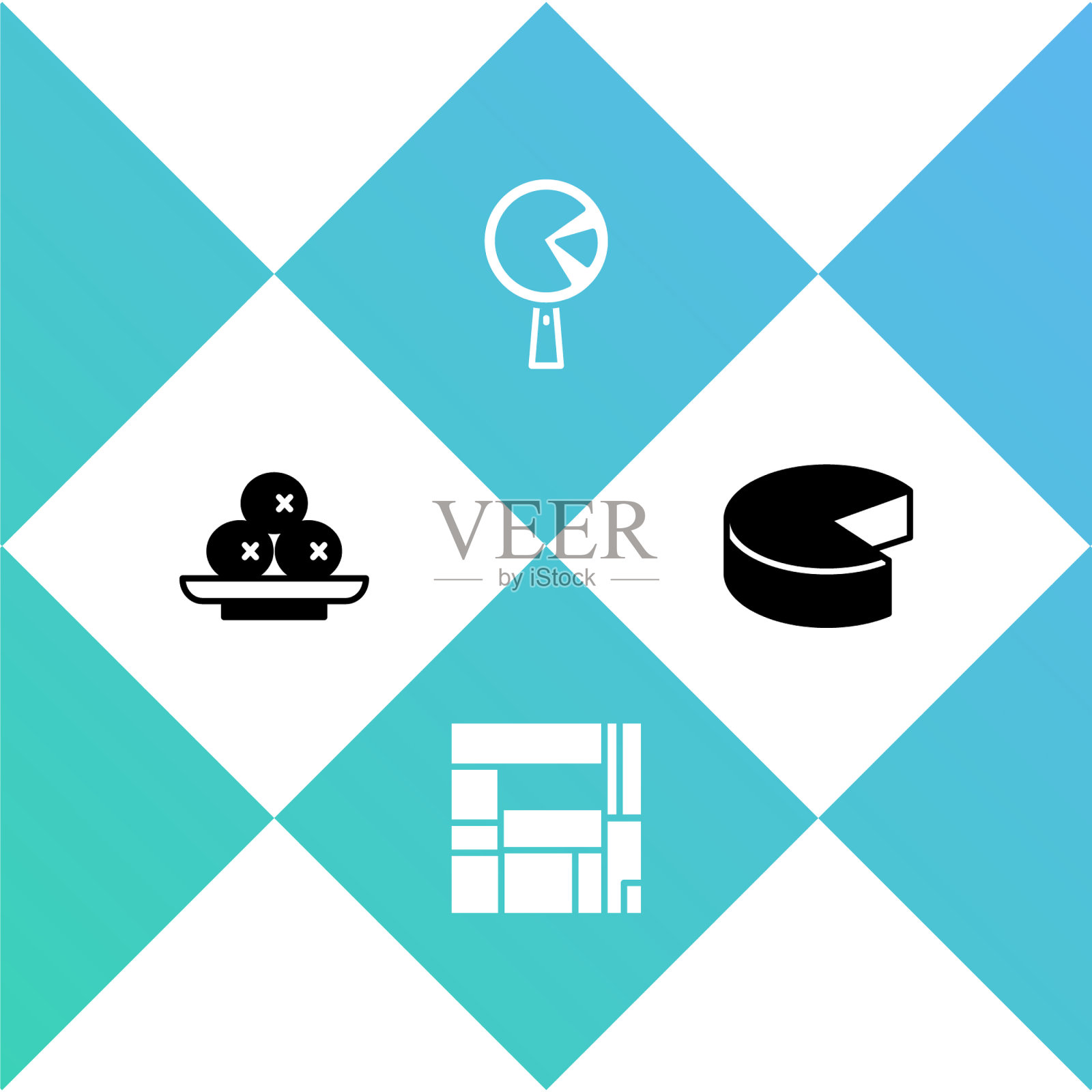 在edificio mirador的盘子上放橄榄图标素材