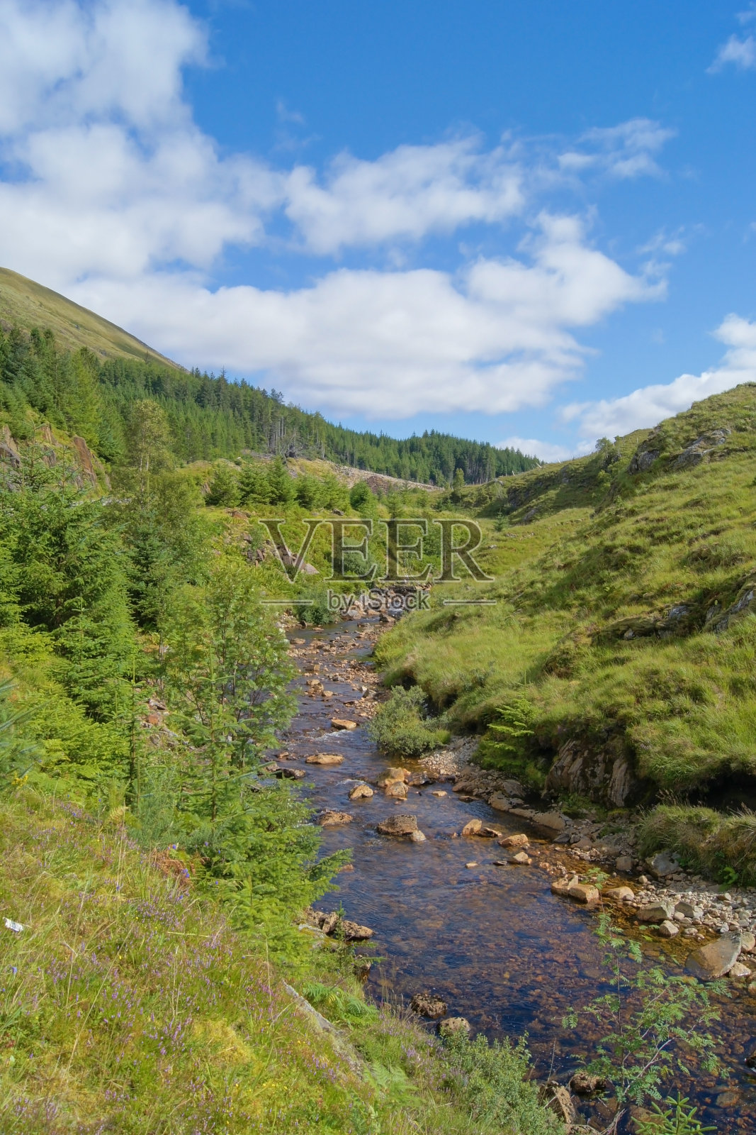 格伦希尔河和苏格兰高地的希尔河照片摄影图片