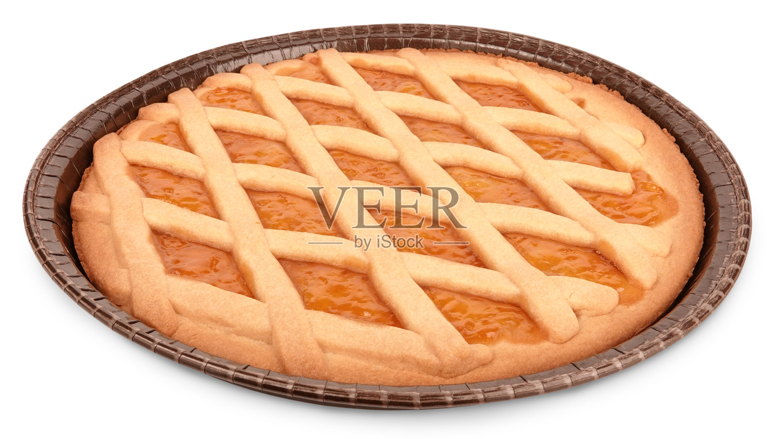 可爱的美味水果馅饼，挞，甜点孤立在白色的背景照片摄影图片