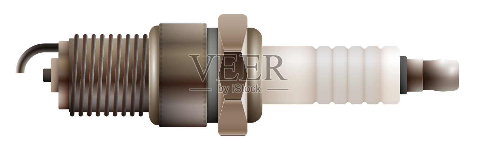 汽车火花塞更换汽车零部件中插画图片素材