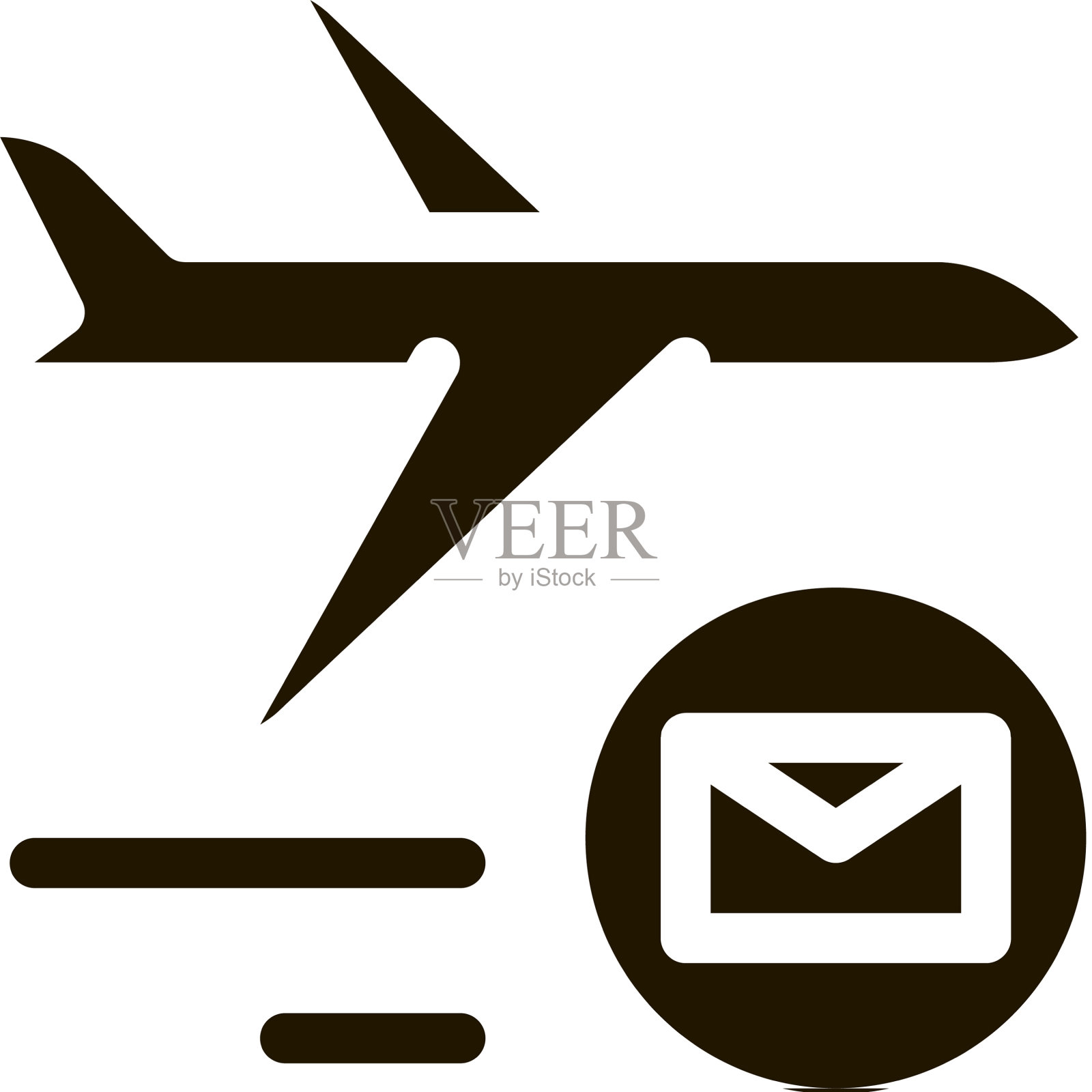 空运邮政运输公司图标素材