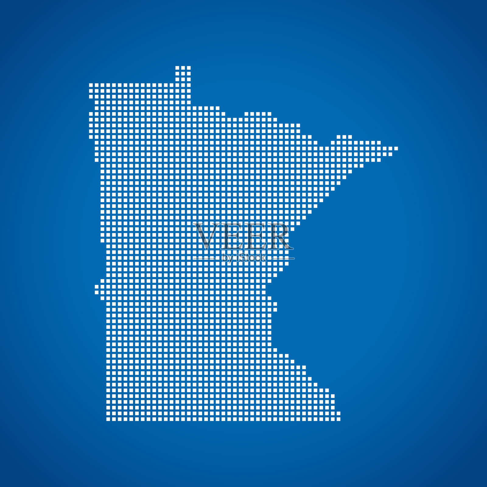 明尼苏达州的地图插画图片素材