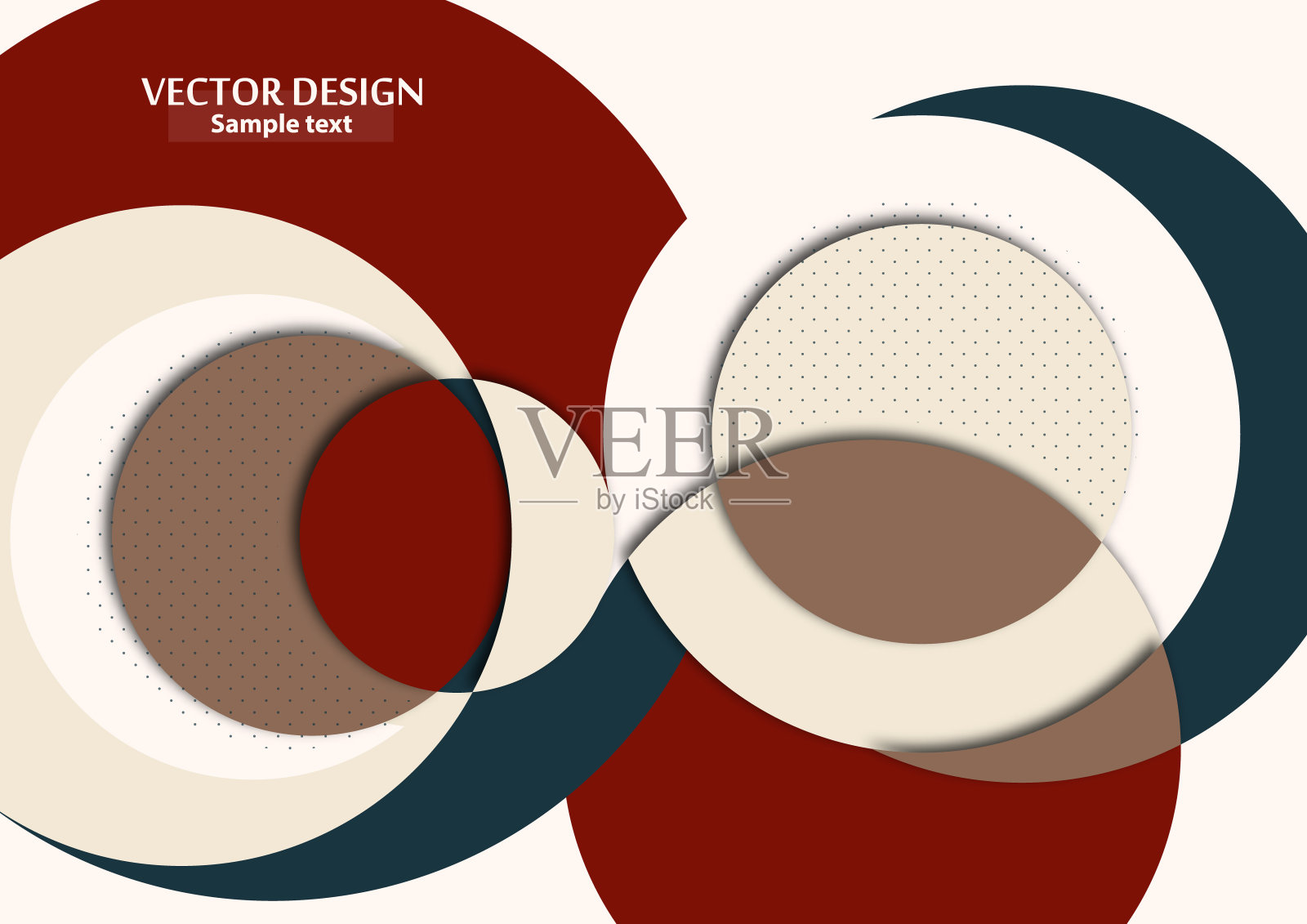 抽象的背景与彩色剪纸形状。公司设计。模板海报，横幅，名片，明信片。向量插画图片素材