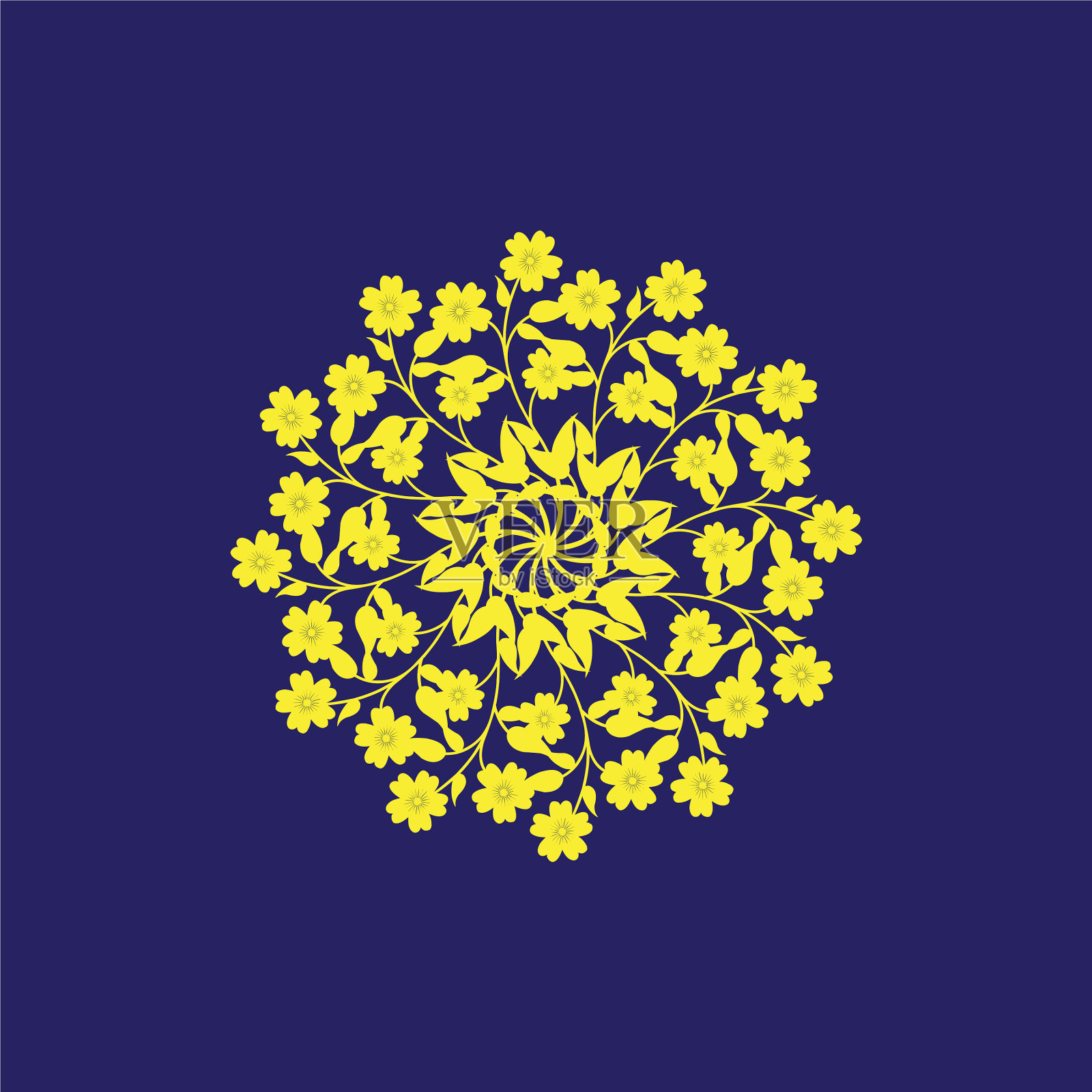 曼荼罗用图形模板设计插画图片素材