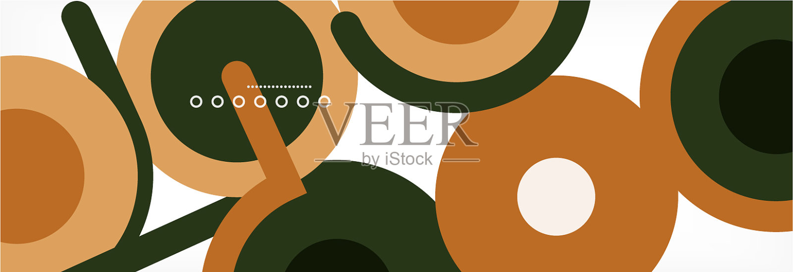 圆圈和线条抽象了封面的背景插画图片素材