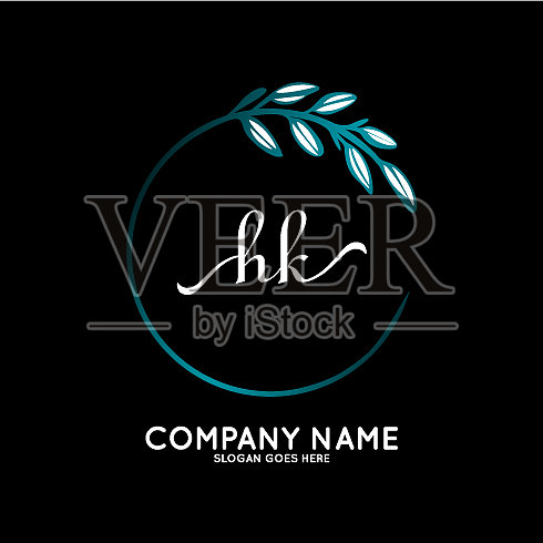 香港美首标志手写标志插画图片素材