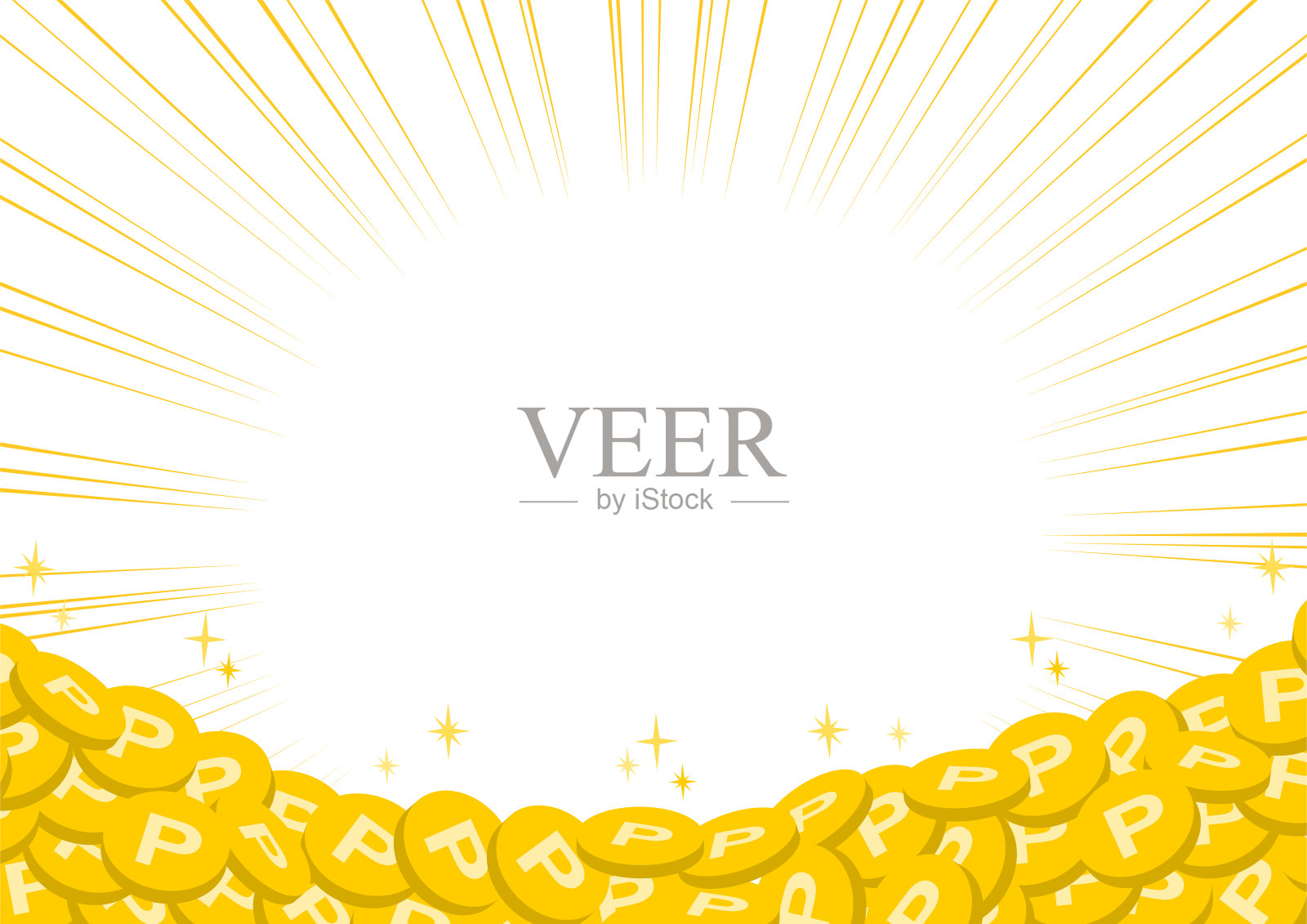 矢量插图的点硬币。背景设计。插画图片素材