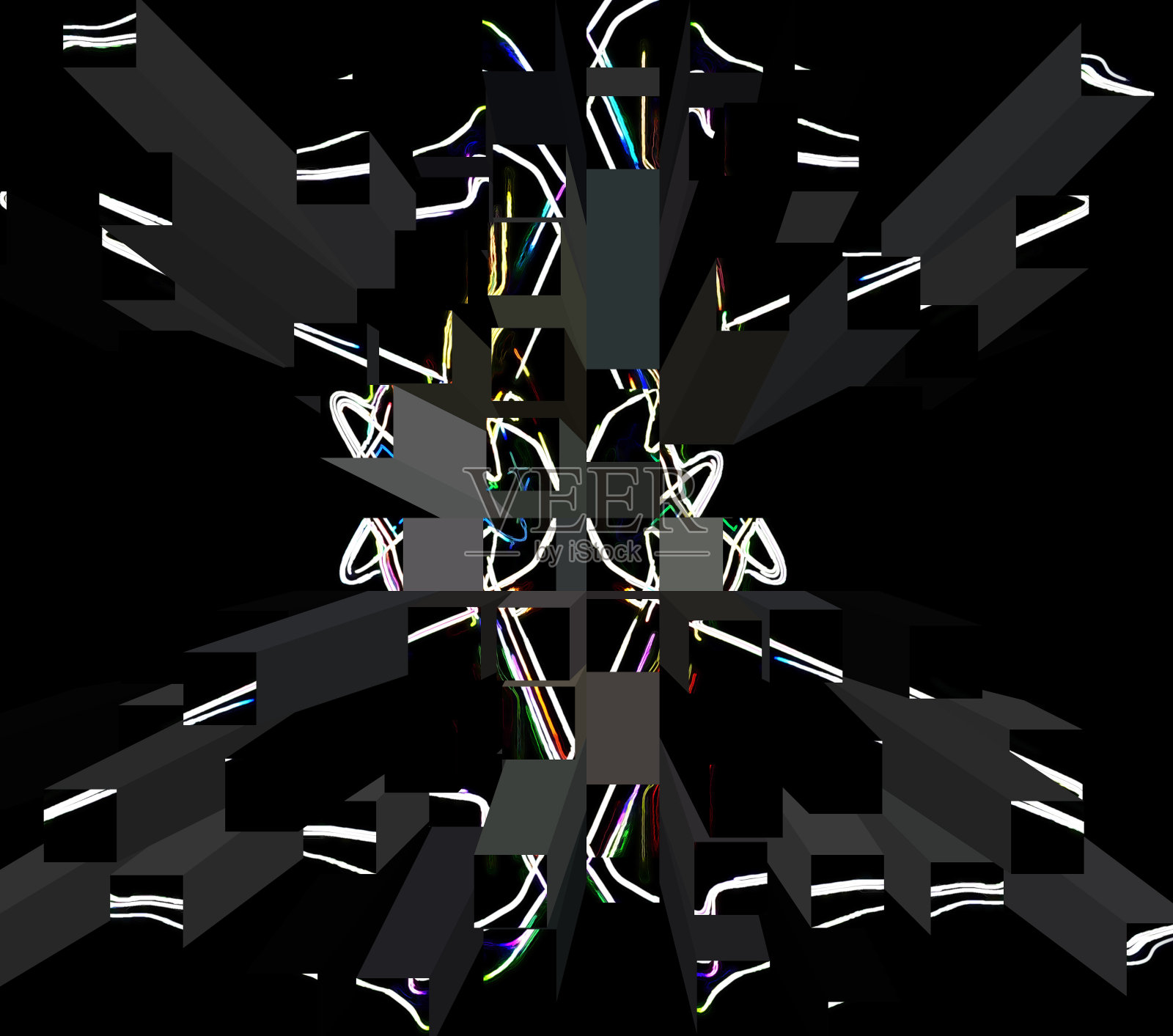 3D插图抽象充满活力的背景照片摄影图片