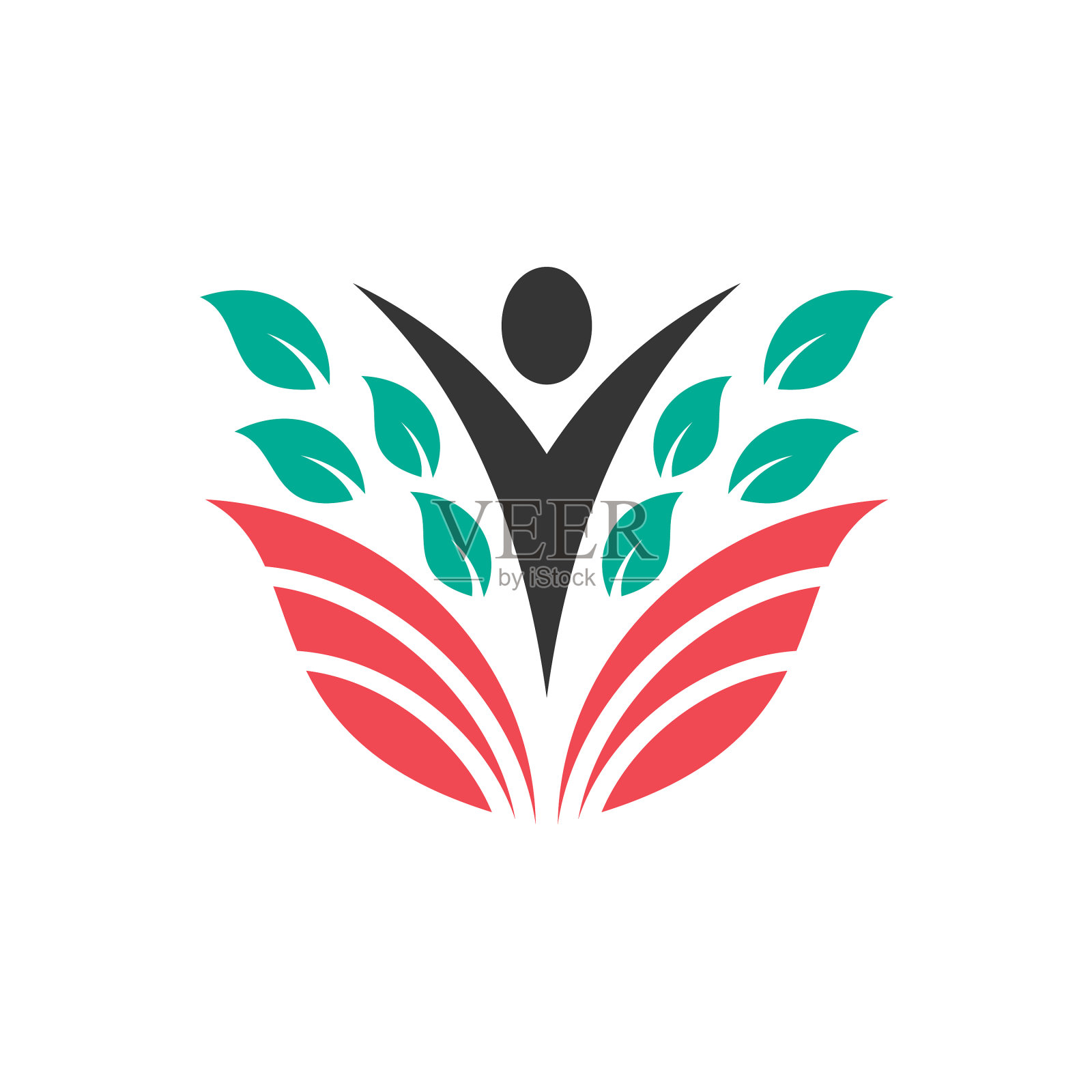 健康美丽的标志插画图片素材