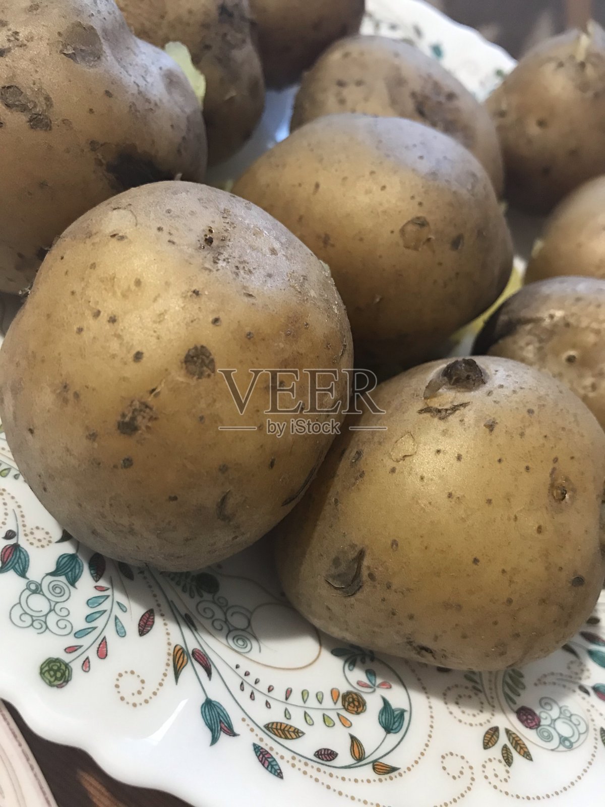 烤土豆照片摄影图片