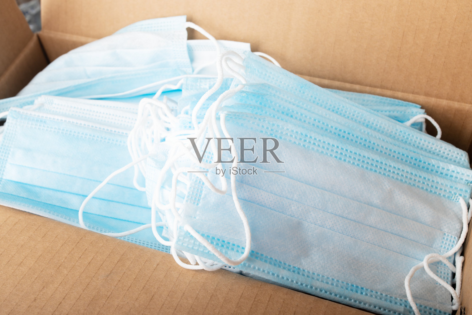 盒装医用口罩、捐赠、冠状病毒慈善照片摄影图片