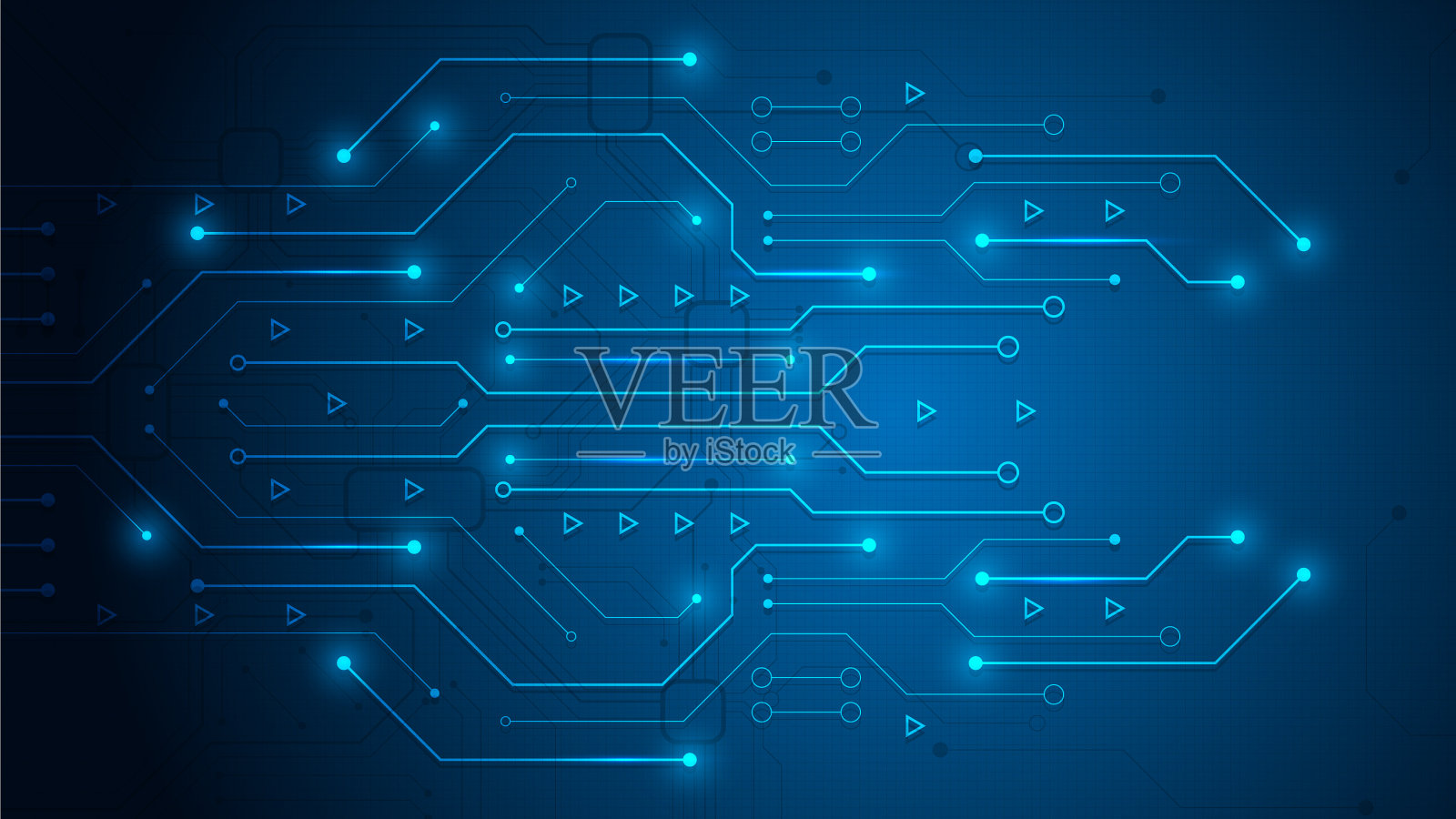 电路技术背景插画图片素材