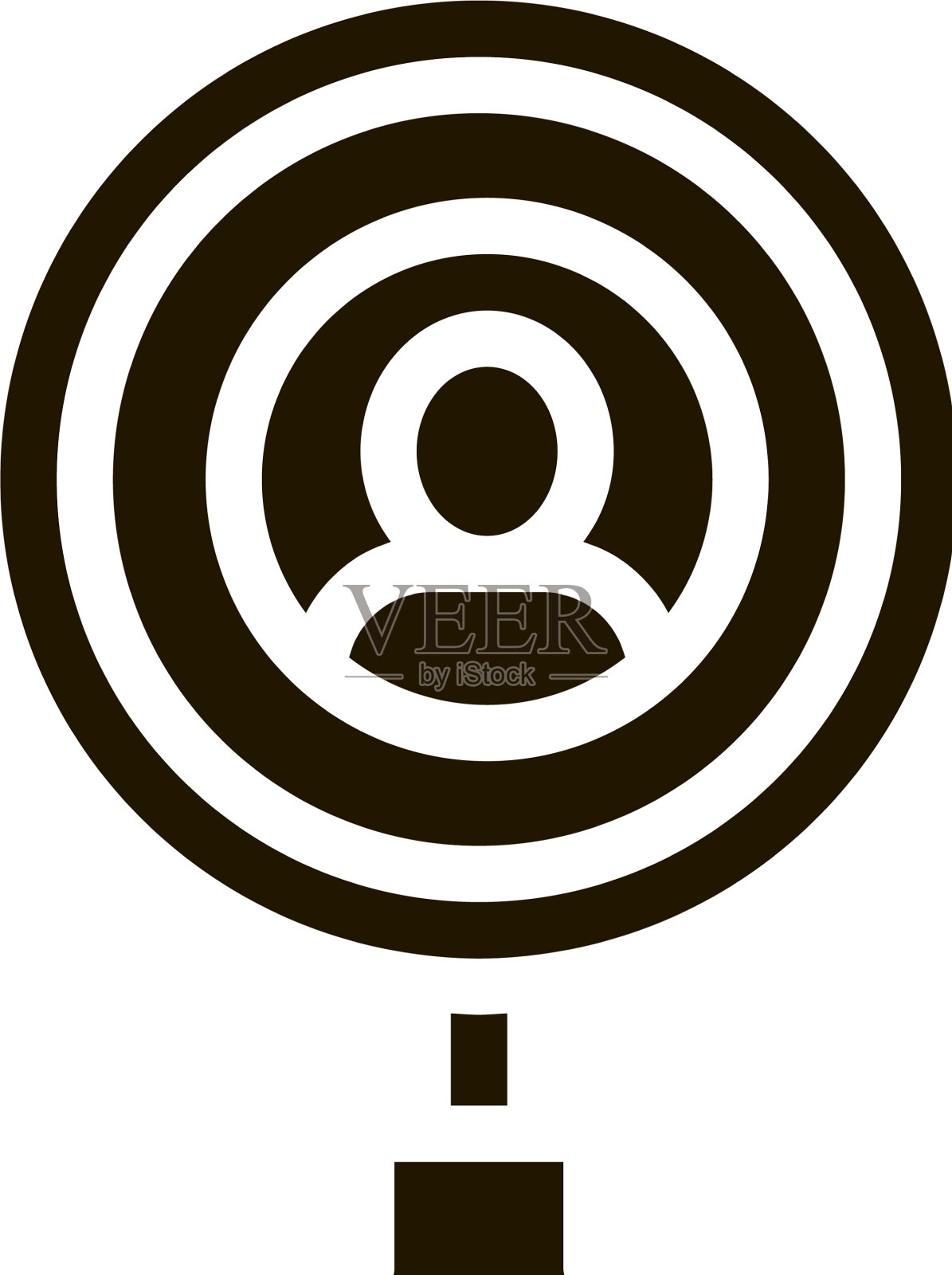 检查选民图标字形插画图片素材