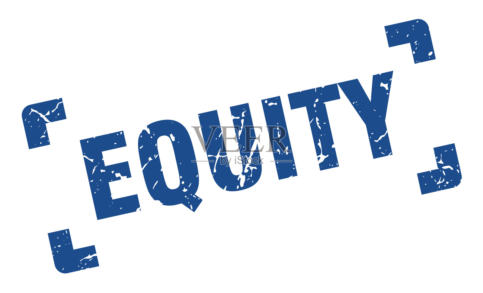 股权邮票方形垃圾标志孤立在白色插画图片素材