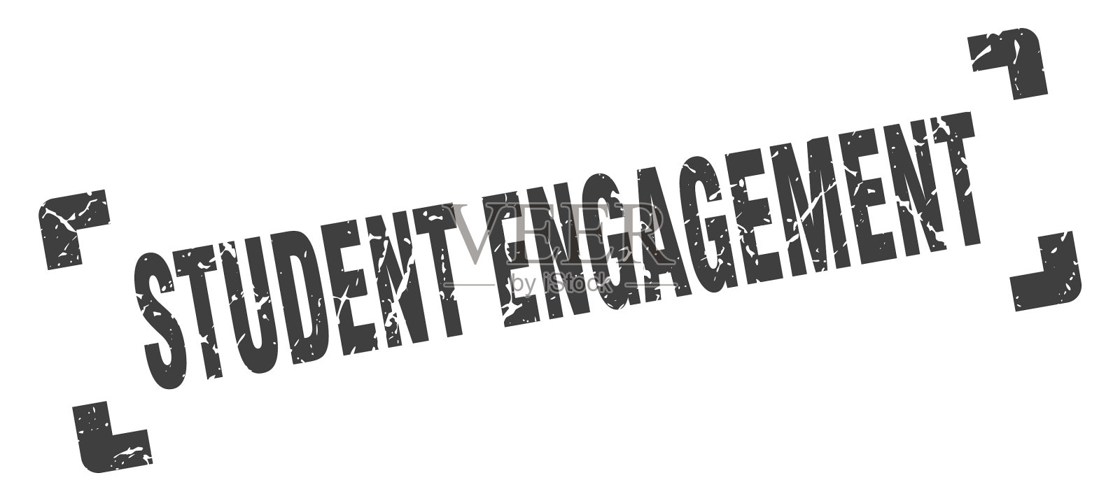 学生参与邮票广场垃圾标志插画图片素材