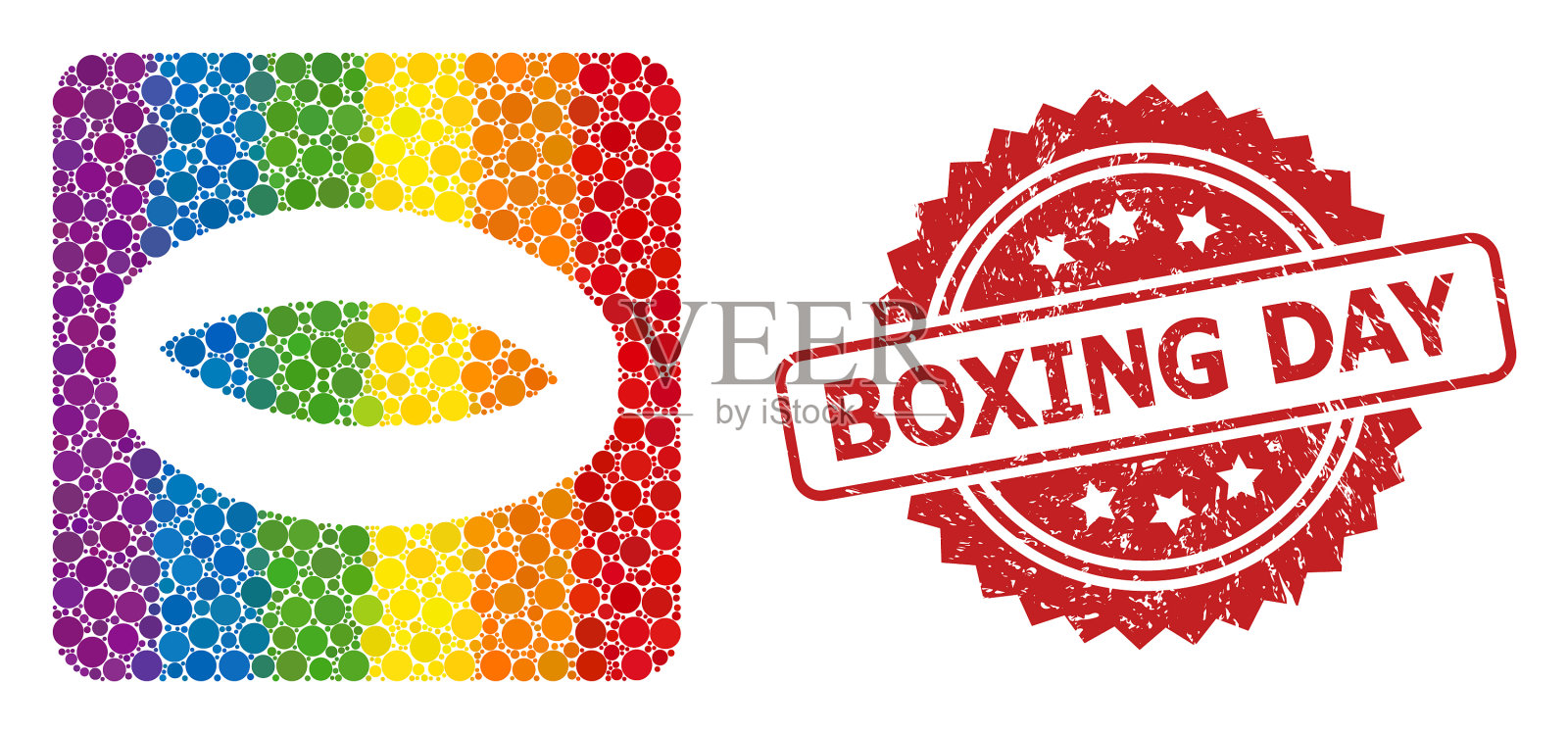 橡胶节礼日邮票和谱金戒指插画图片素材