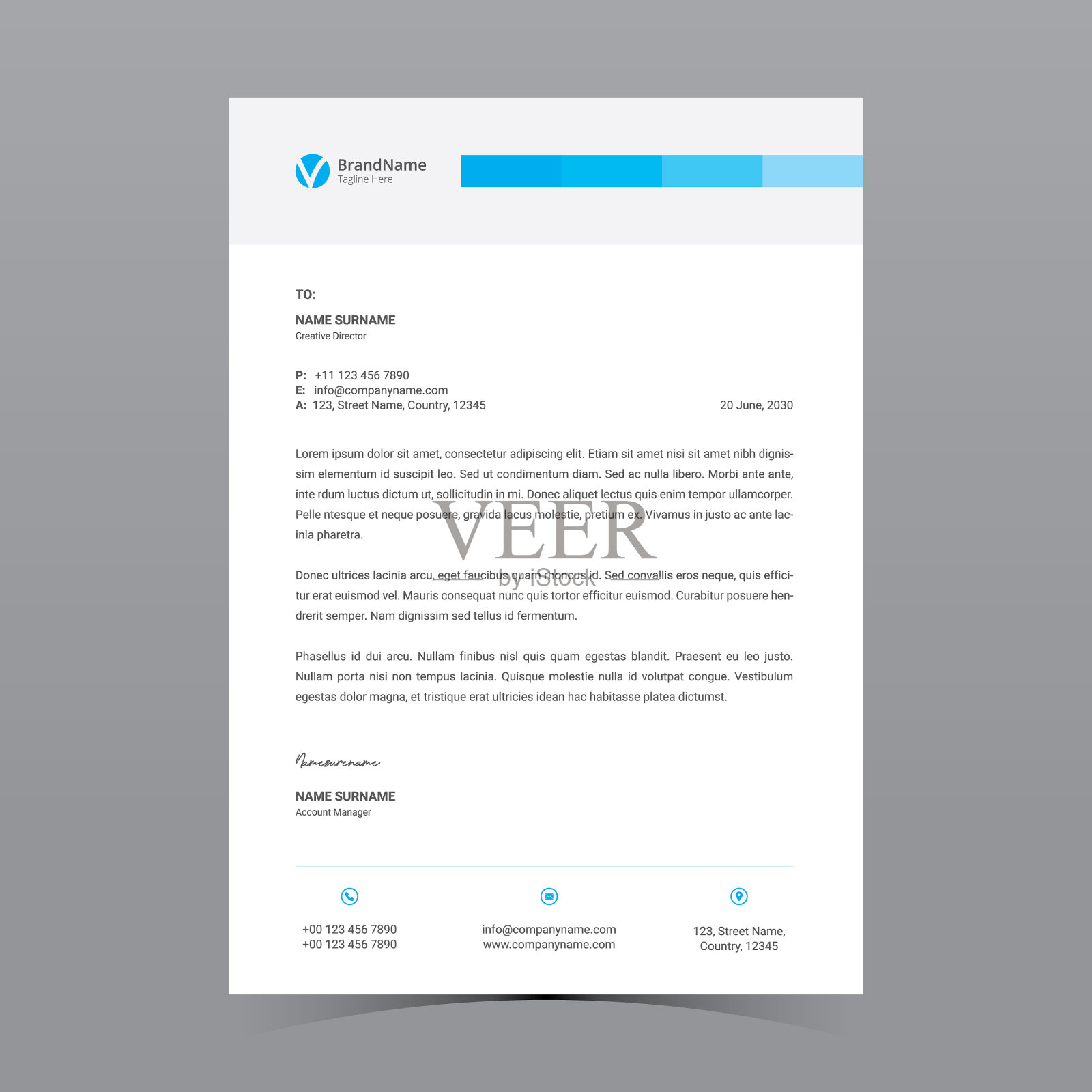 的信纸模板设计插画图片素材