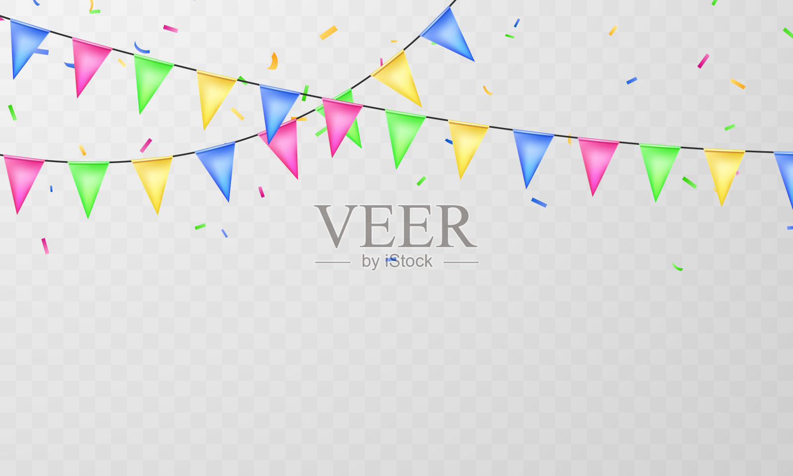 旗彩色概念设计模板节日快乐的日子，背景庆祝矢量插图。插画图片素材