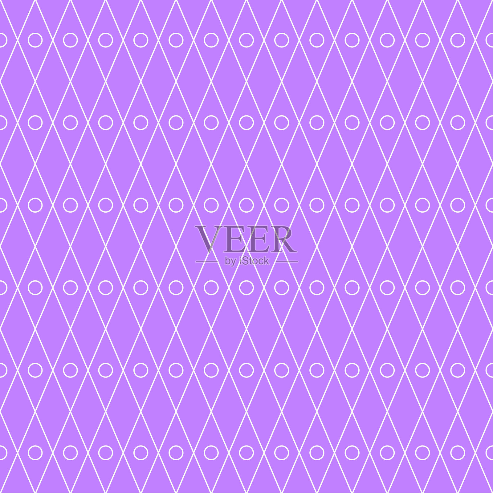 抽象无缝图案紫色涂鸦几何图形背景矢量插画图片素材