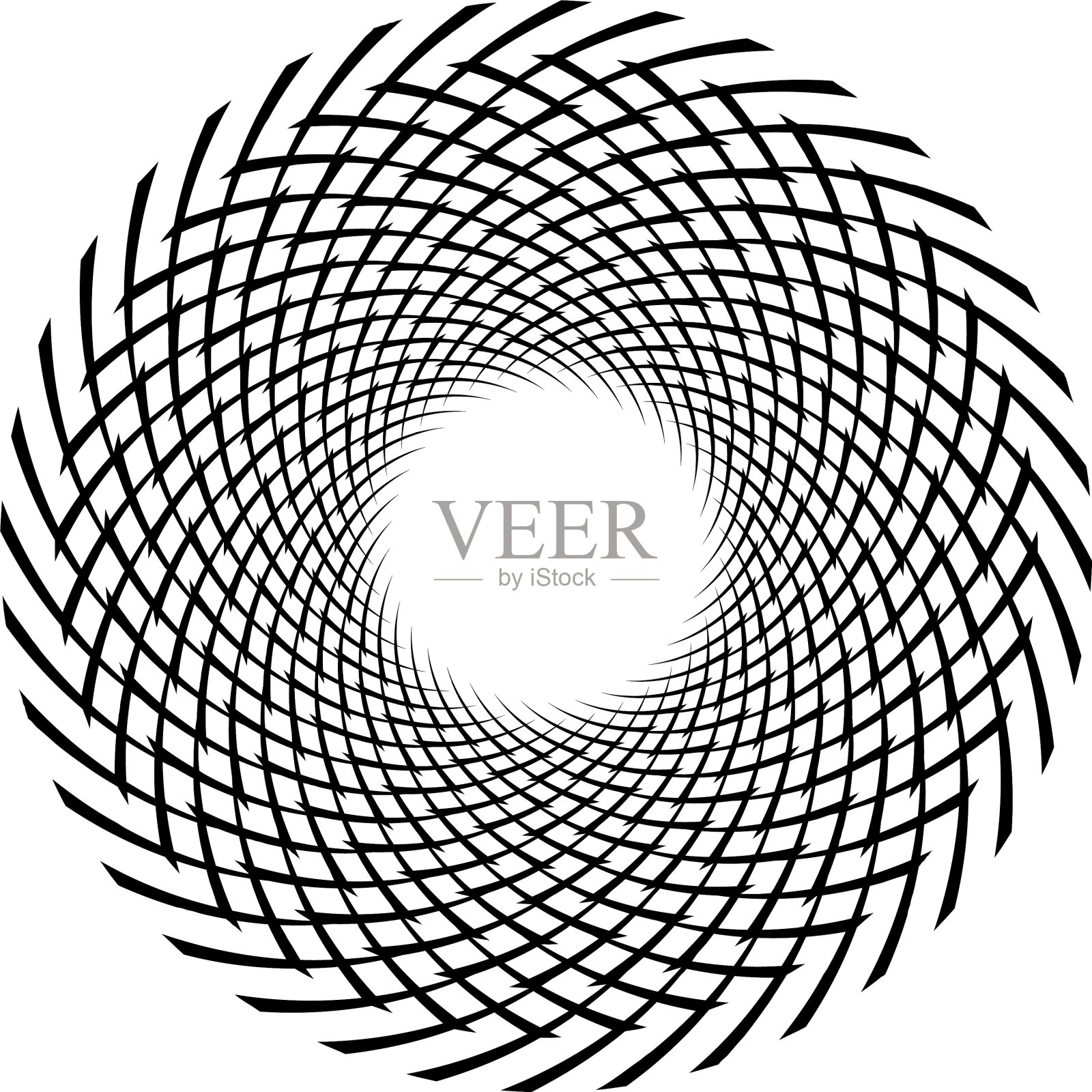 螺旋扭曲径向旋流旋转圆形旋转插画图片素材