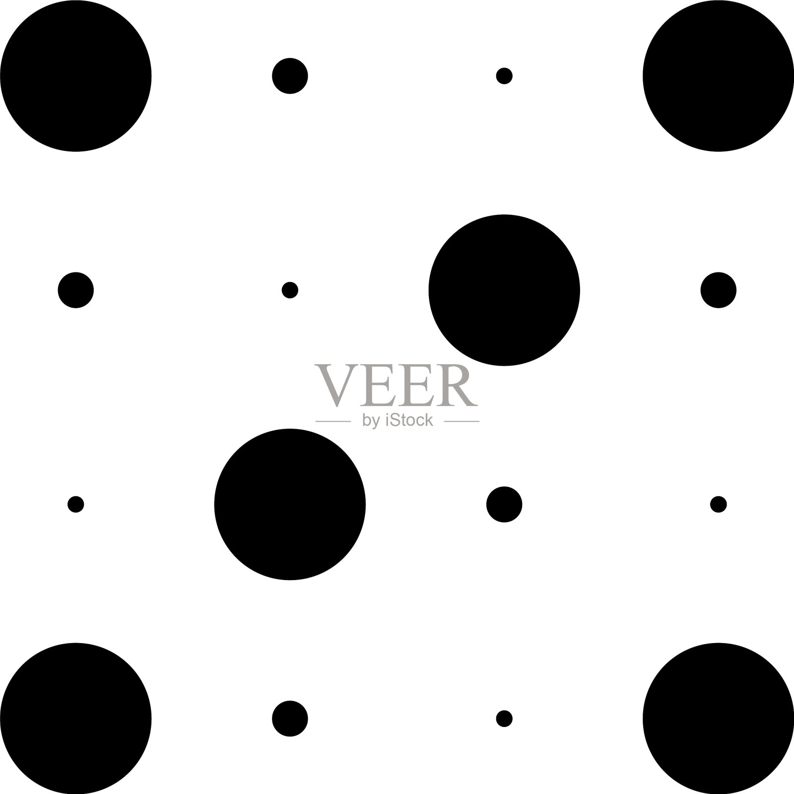 4x4圆点变化设计点斑点插画图片素材