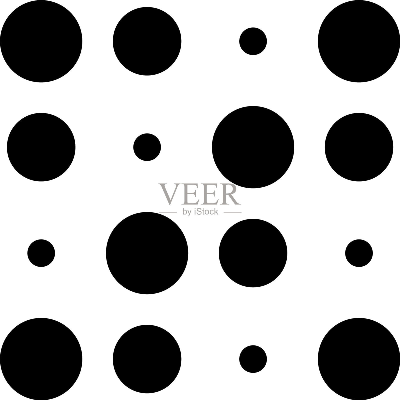 4x4圆点变化设计点斑点插画图片素材