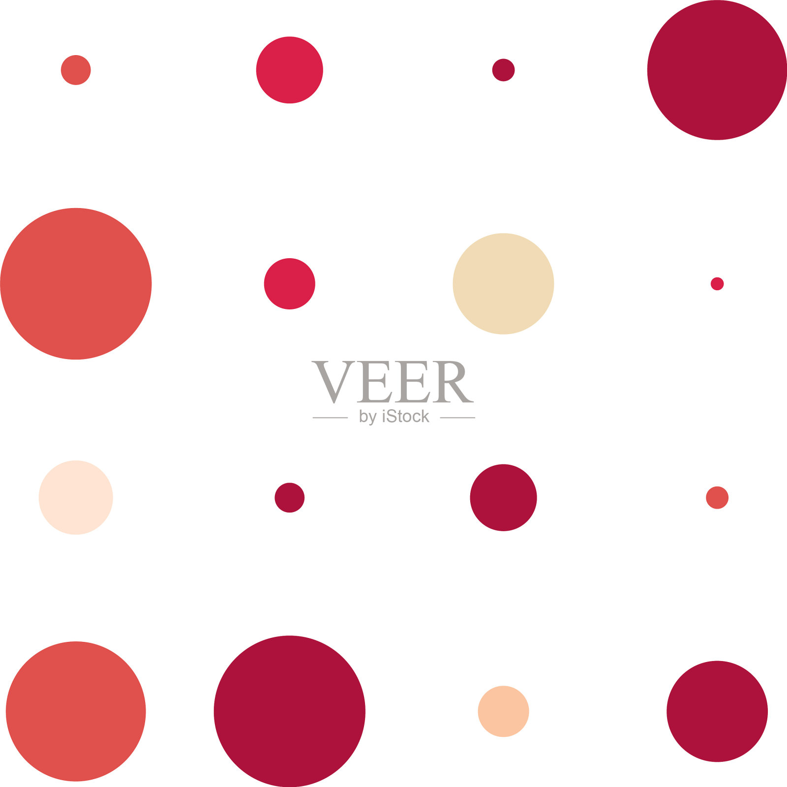 4x4圆点变化设计点斑点插画图片素材