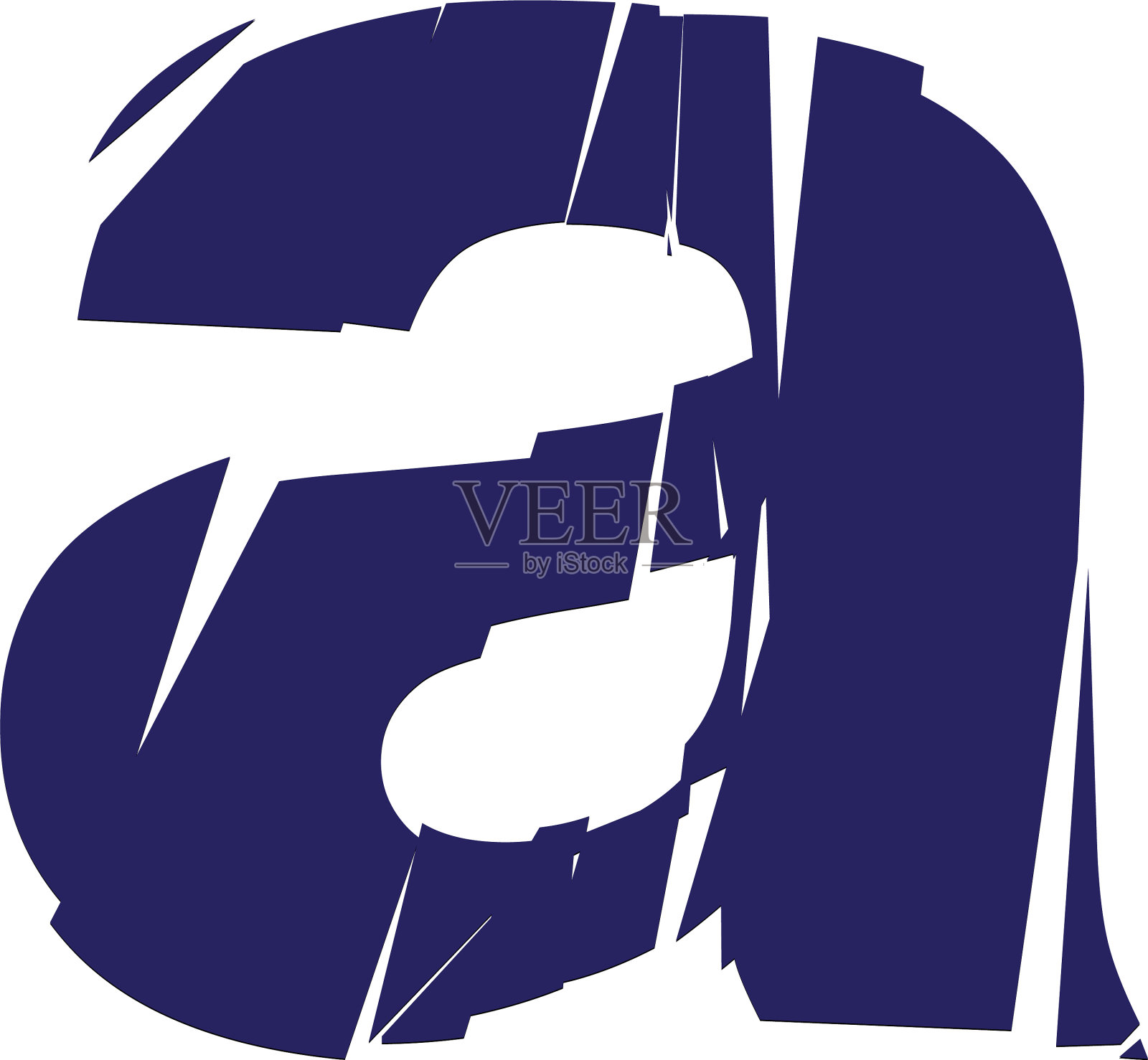 彩色小写字母a随骨折而断插画图片素材