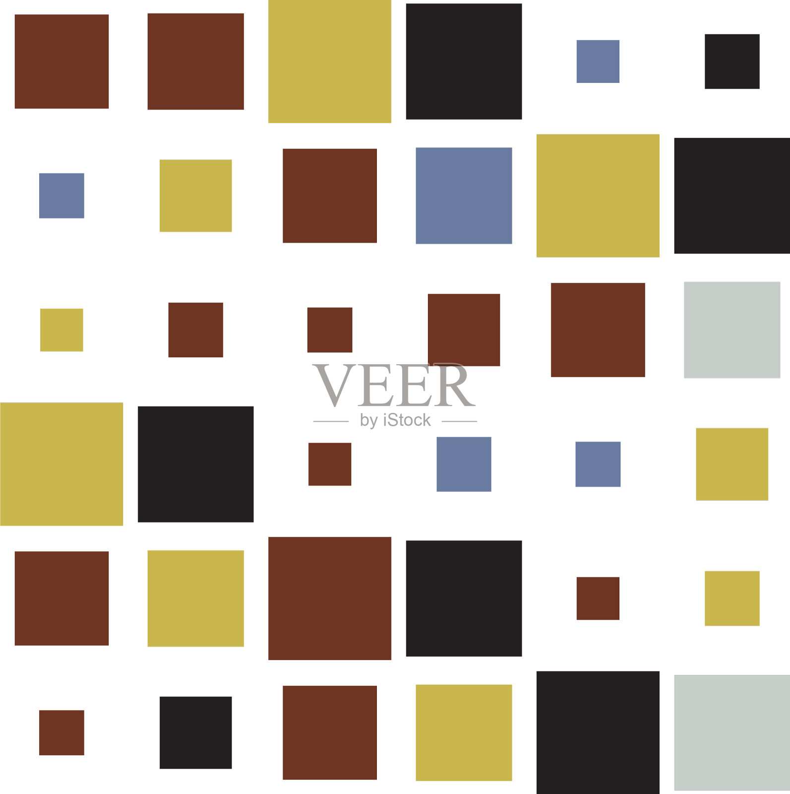 6x6立方方阵几何排列方阵插画图片素材