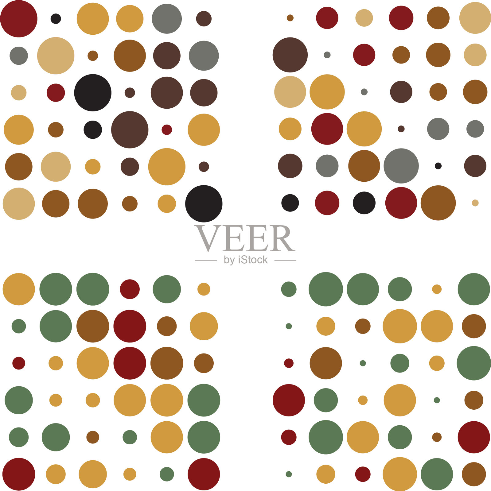 6x6圆点变异设计点斑插画图片素材