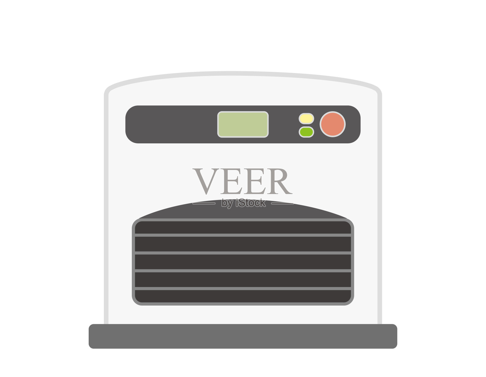 矢量图的一个油炉。家用电器。插画图片素材